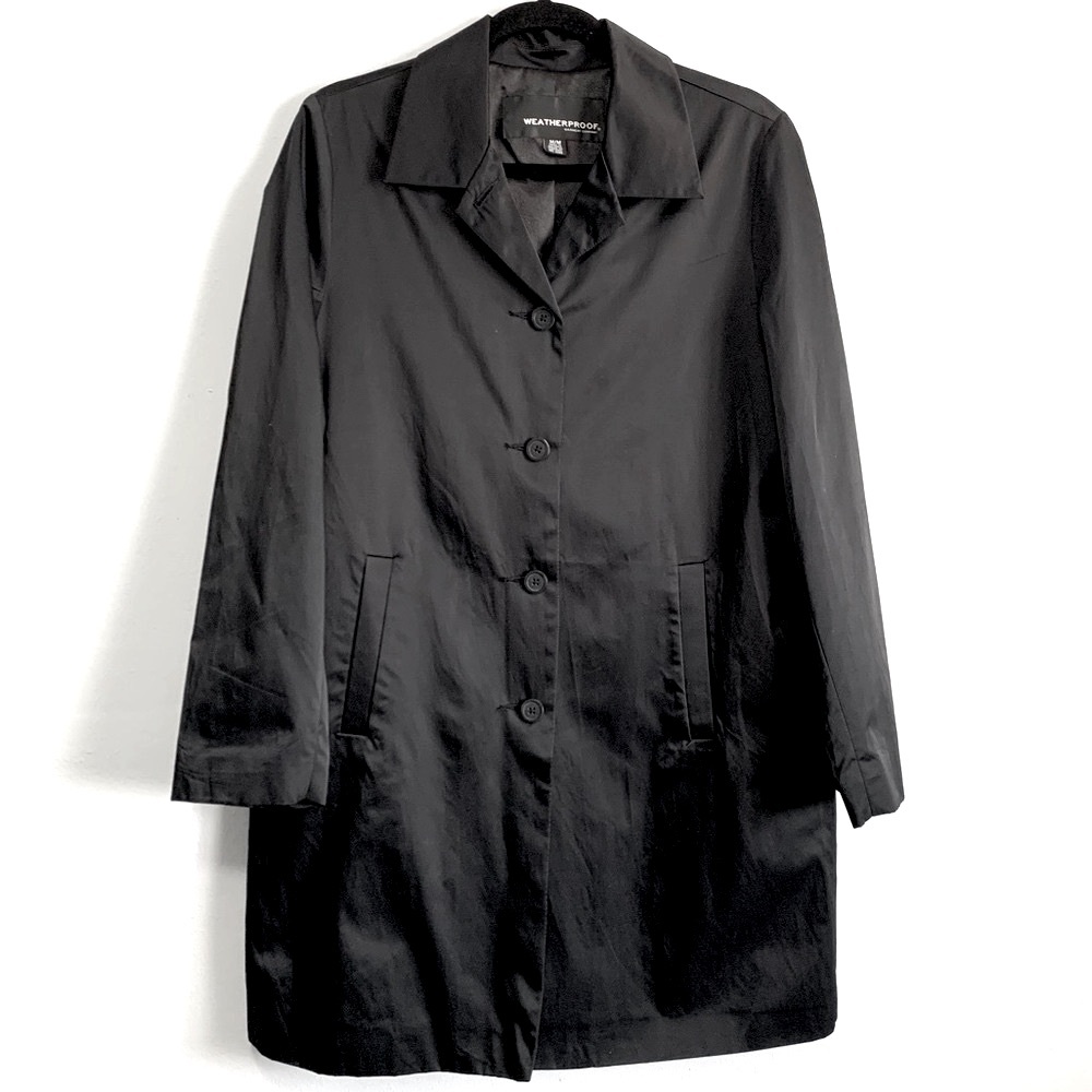 Weatherproof Black Trench Coat